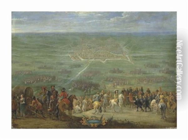 The Surrender Of The City Of Utrecht Oil Painting - Lambert de Hondt the Younger