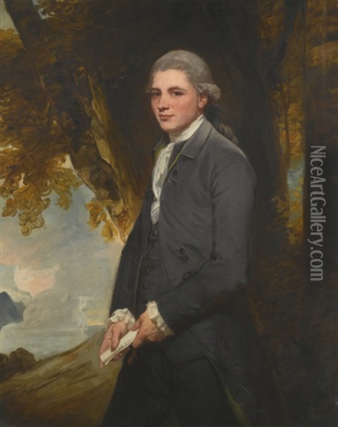 Portrait Of John Redhead (d. 1780) Oil Painting - George Romney