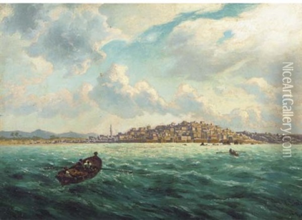 A Middle Eastern Bay Oil Painting - Paul Rudolf Linke