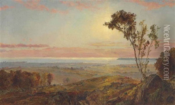View Of Staten Island Oil Painting - Jasper Francis Cropsey