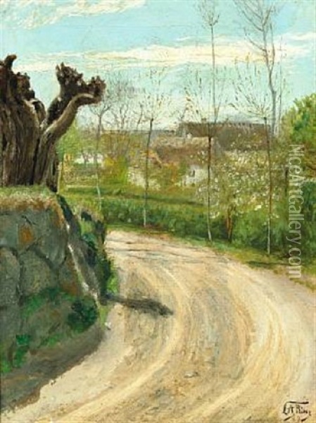 Spring Day In Ring Oil Painting - Laurits Andersen Ring