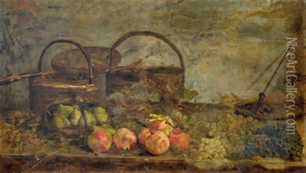 Bodegon Con Frutas Oil Painting - Giovanni Sottocornola