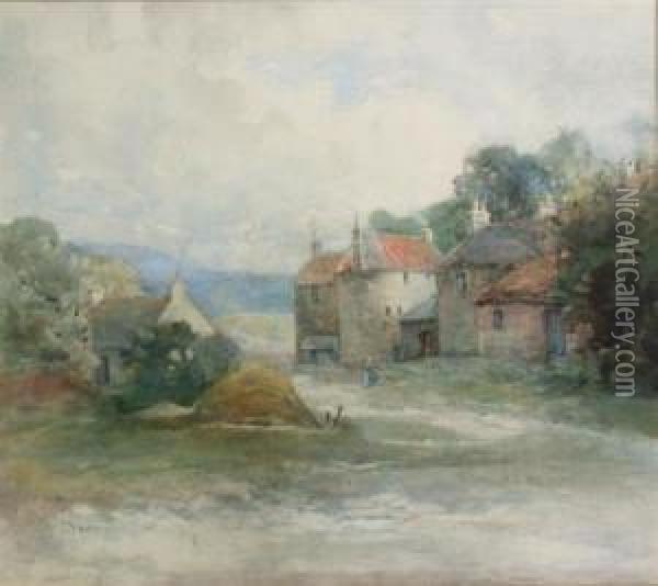 Peggie's Mill, Cramond Brig Oil Painting - Ewan Geddes