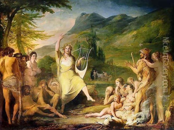 Orpheus, first in series of 'The Progress of Human Culture and Knowledge' Oil Painting - James Barry