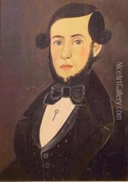 Portrait Of A Bearded Gentleman Oil Painting - William Matthew Prior