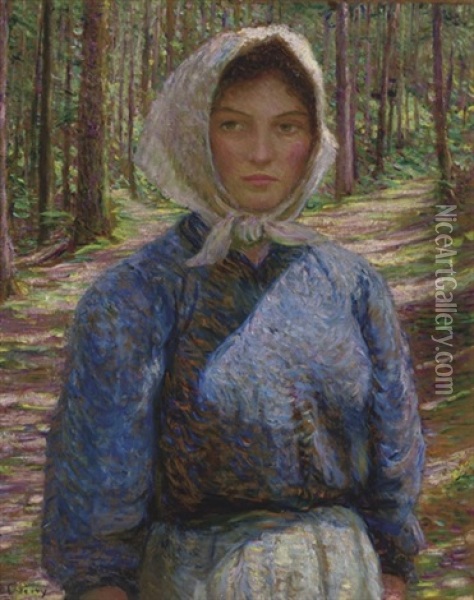 In The Bohmerwald Oil Painting - Lilla Cabot Perry