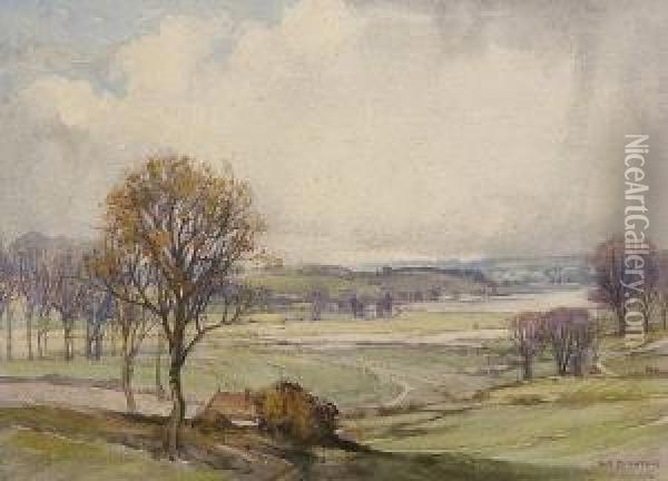 Martlesham Oil Painting - George Robert Rushton
