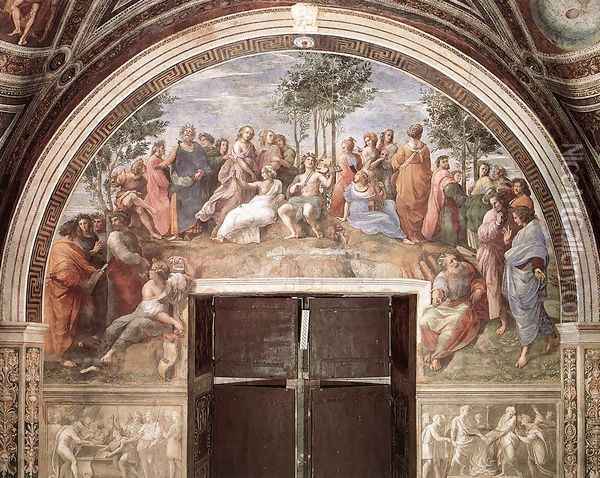 The Parnassus Oil Painting - Raphael