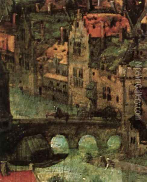 The Tower of Babel (detail) 1563 6 Oil Painting - Jan The Elder Brueghel