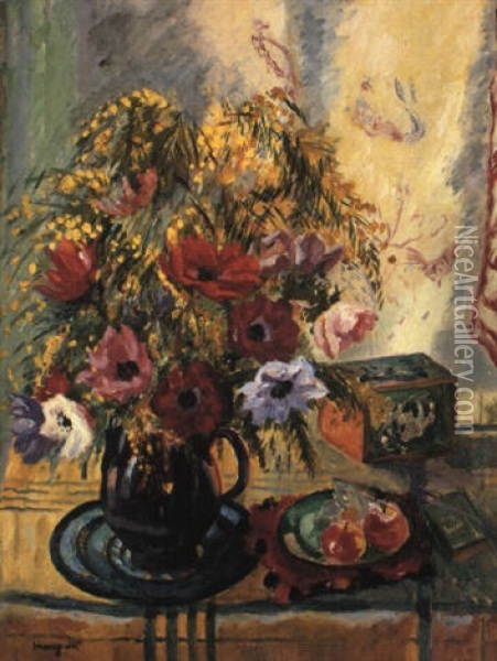 Fleurs Et Fruits Oil Painting - Henri Charles Manguin