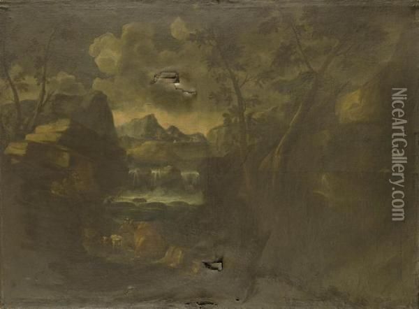 Paesaggio Fluviale Oil Painting - Pieter the Younger Mulier