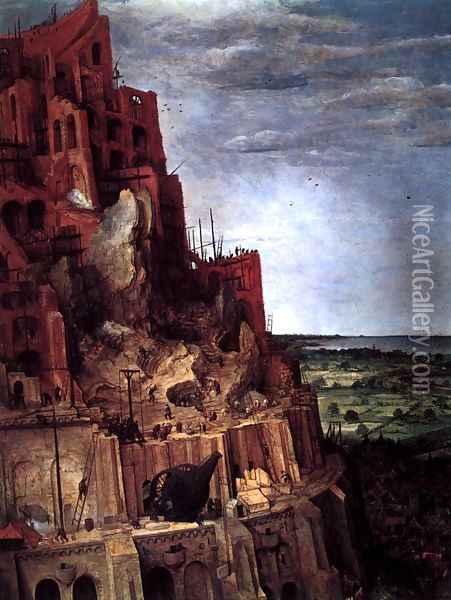 The Tower of Babel (detail) 1563 Oil Painting - Jan The Elder Brueghel