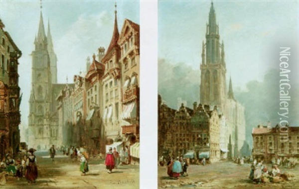 Nurenberg, Antwerp Oil Painting - Edward Pritchett
