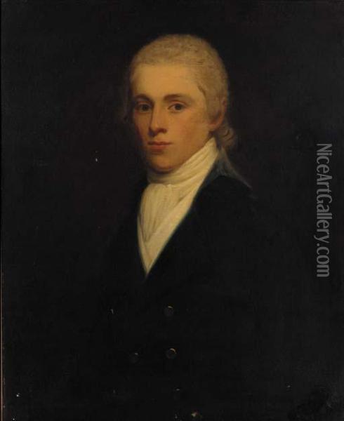 Portrait Of A Gentleman Oil Painting - John Hoppner