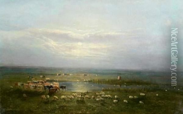 Paysage Russe Oil Painting - Arkhip Ivanovich Kuindzhi
