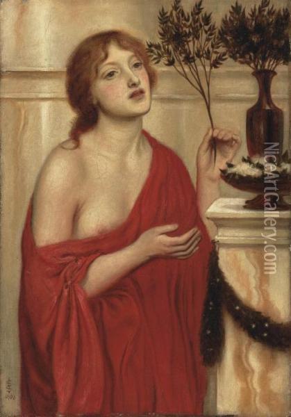 In The Temple Of Venus Oil Painting - Simeon Solomon