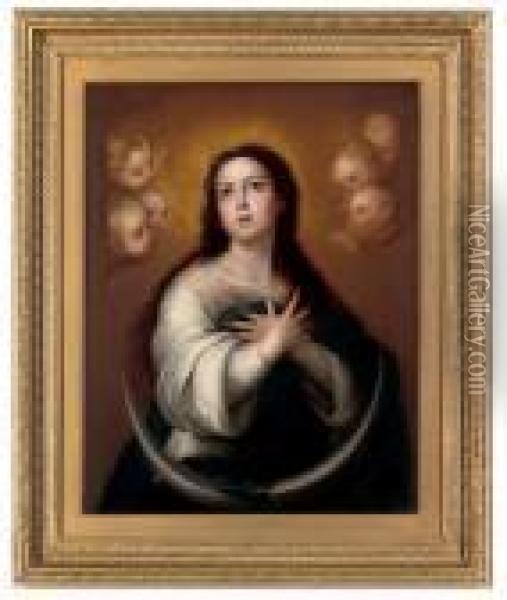 The Immaculate Conception Of The Capuchins Oil Painting - Bartolome Esteban Murillo
