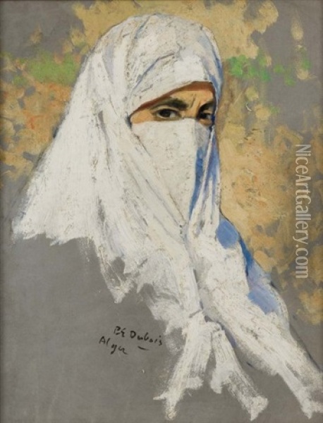 Portrait De Femme Oil Painting - Paul Emile Dubois