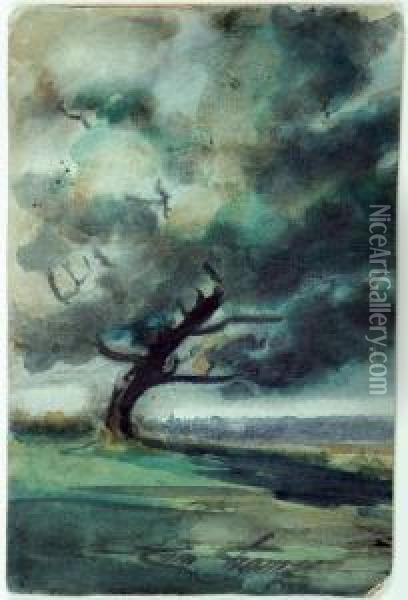 Untitled, Trees Oil Painting - Tom Thomson