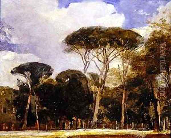 Pamphili Doria Rome Oil Painting - Alexandre Gabriel Decamps