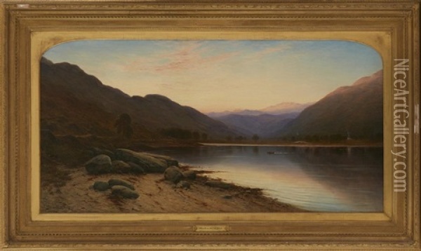 Summer Evening, Loch Long Oil Painting - Waller Hugh Paton