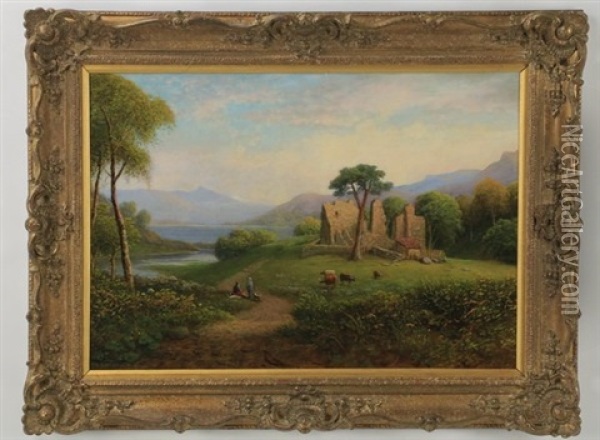 Pastoral Scene Oil Painting - George F. Buchanan