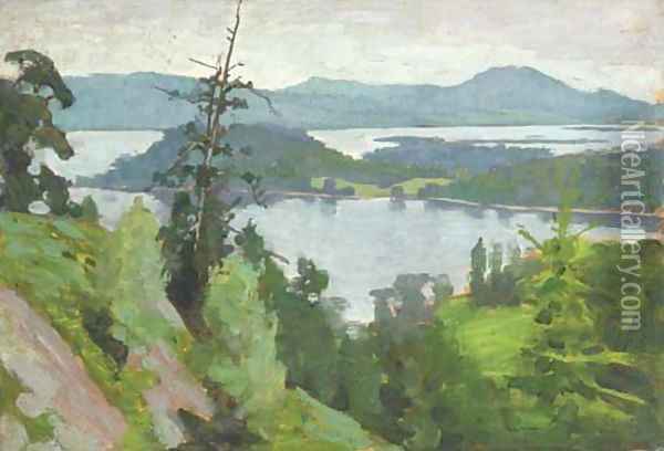 Loch Lomond Oil Painting - Alexander Mann