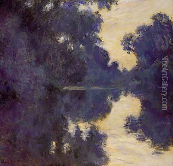 Morning on the Seine 1 Oil Painting - Claude Oscar Monet
