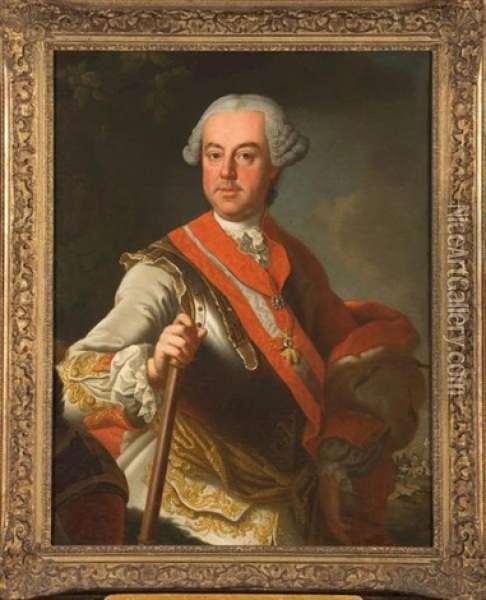 Portrait De Charles De Lorraine Oil Painting - Johann Michael Millitz