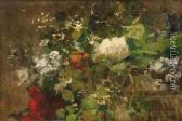 Bouquet De Fleurs Oil Painting - Ernest Quost
