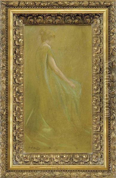 Sheer Green Oil Painting - Thomas Wilmer Dewing