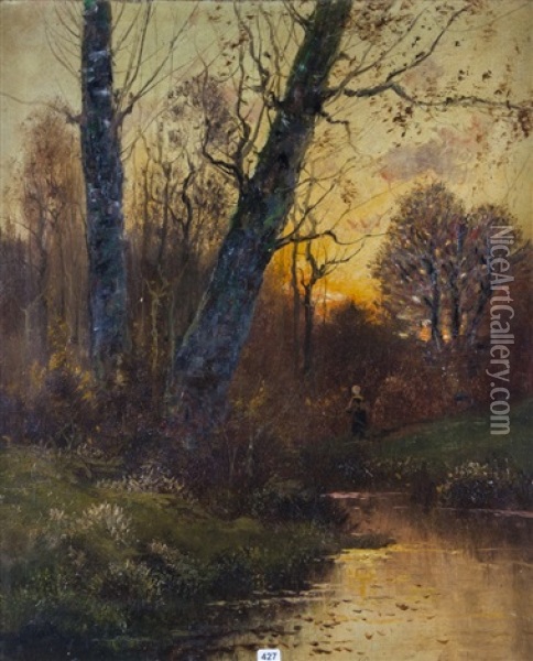 Paysage De Clairiere Oil Painting - Charles H. Clair