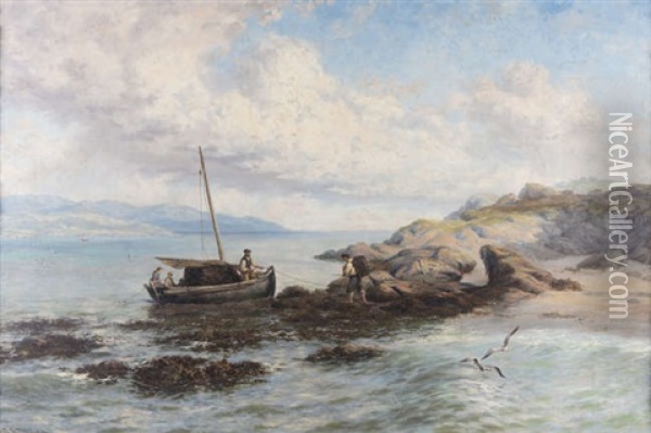 Loading Turf, Gurteen Bay, Connemara Oil Painting - Thomas Rose Miles