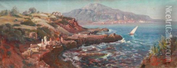 Mer A Alger Oil Painting - Maxime Noire