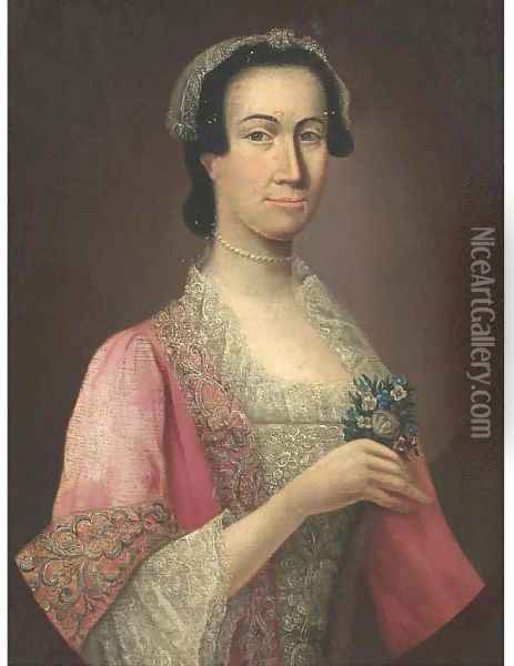 Portrait of a lady 3 Oil Painting - Allan Ramsay