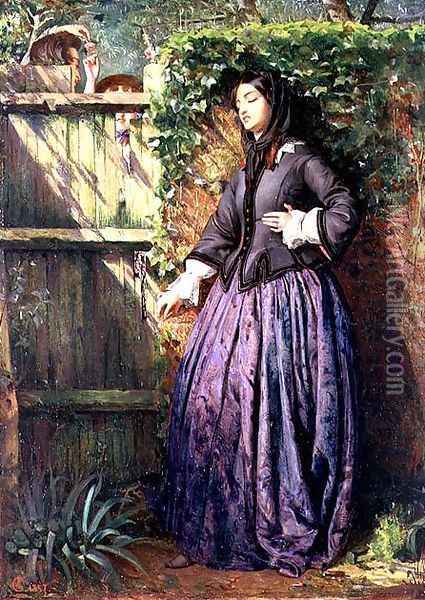 Broken Vows, 1857 Oil Painting - Philip Hermogenes Calderon