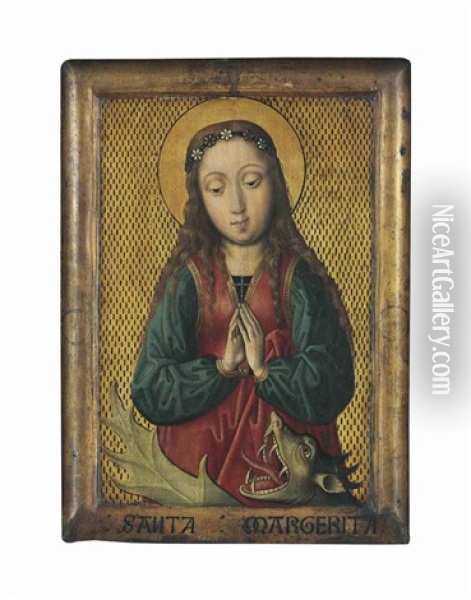 Saint Margaret Of Antioch Oil Painting - Michiel Sittow