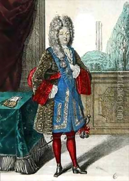 Louis de France (1661-1711) Monseigneur le Dauphin Oil Painting - Robert Bonnart