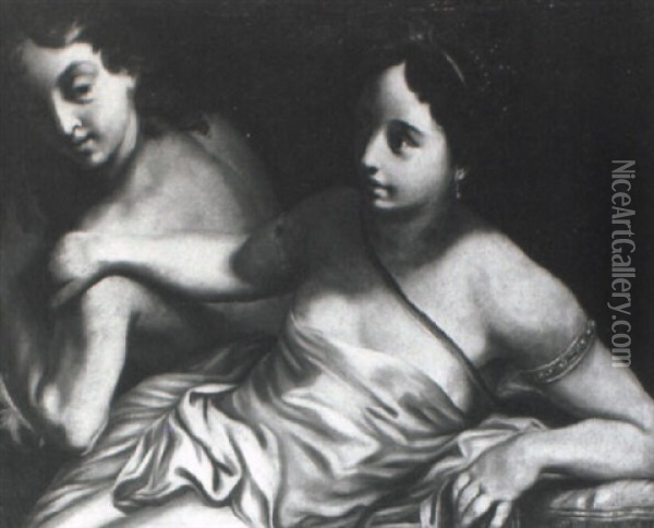 Joseph Und Die Frau Des Potiphar Oil Painting - Michael Halbax