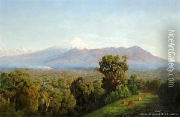 Mt Egmont Oil Painting - James Crowe Richmond