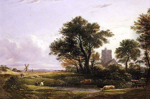 Landscape 2 Oil Painting - John Varley