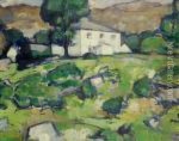 The White Farm Oil Painting - Samuel John Peploe