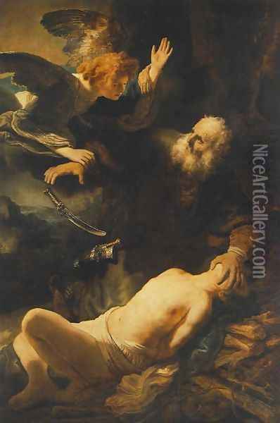 The Sacrifice of Abraham 1635 Oil Painting - Rembrandt Van Rijn