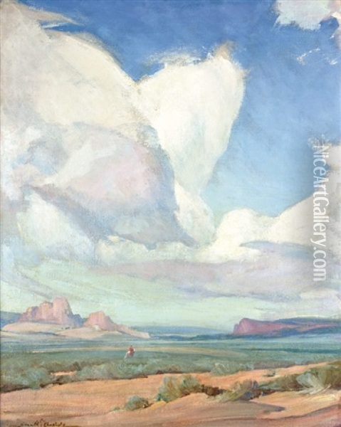 Gateway To Navajo Land Oil Painting - Gerald Cassidy