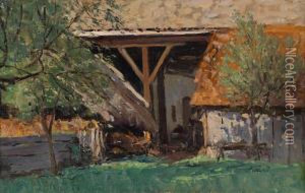 Barn Instainz Oil Painting - Alfred Zoff