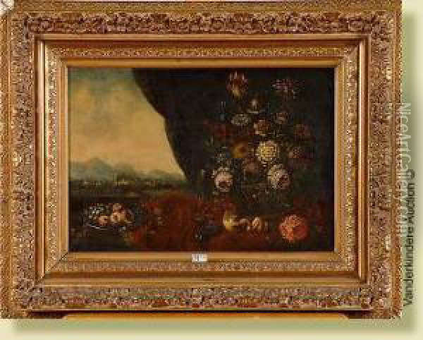 Nature Morte Aux Fleurs Et Aux Fruits Oil Painting - Gijsberta Verbeet