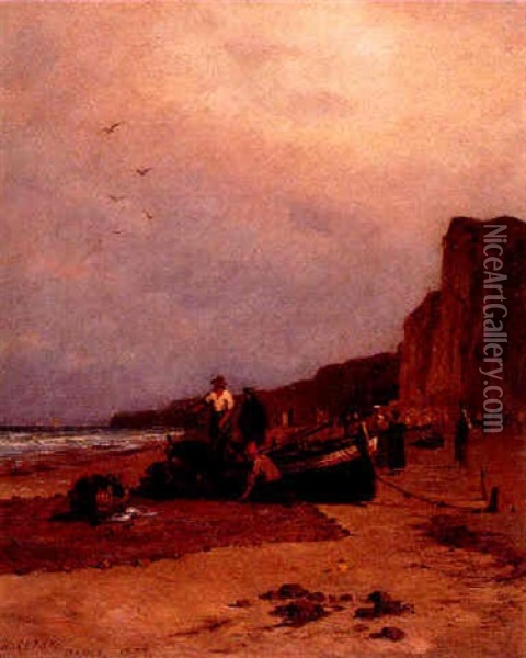 Normandy Coast Oil Painting - Henry Chase