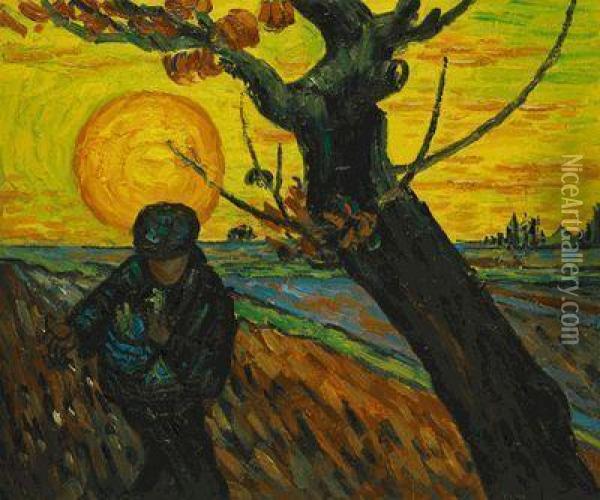 The Sower Oil Painting - Vincent Van Gogh