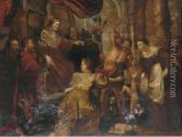 The Judgement Of Solomon Oil Painting - Peter Paul Rubens