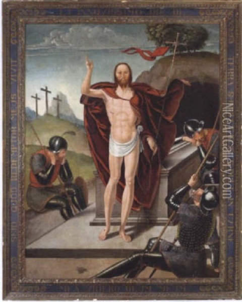 La Resureccion De Cristo I Oil Painting - Juan de Borgona the Younger
